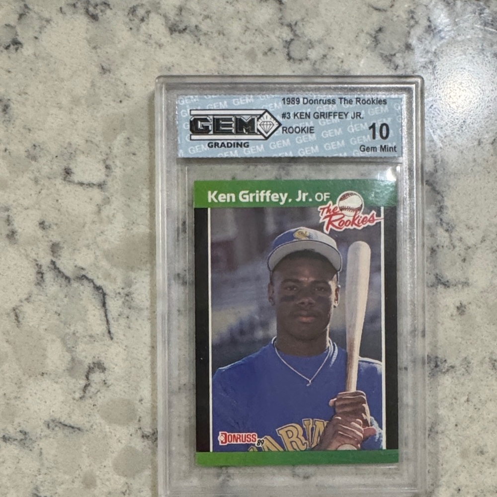 Russ Blue and Green Baseball Card